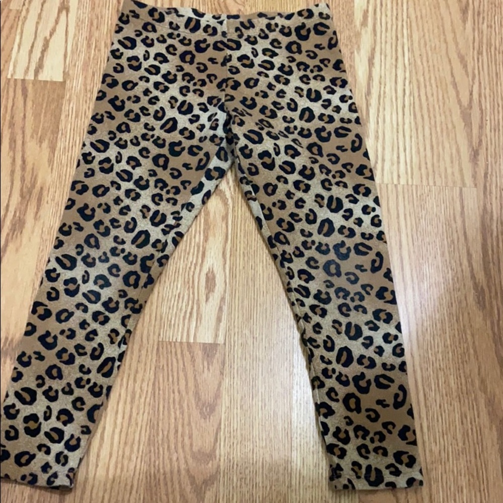 Cheetah print leggings girls 6/6X
